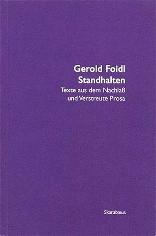 Cover Gerold Foidl Standhalten, © Edition Löwenzahl 1999
