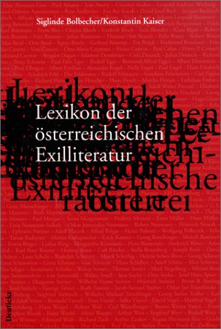 Cover Siglinde Bolbecher, Konstantin Kaiser Lexikon der österreichischen Exilliteratur, © Deuticke 2000