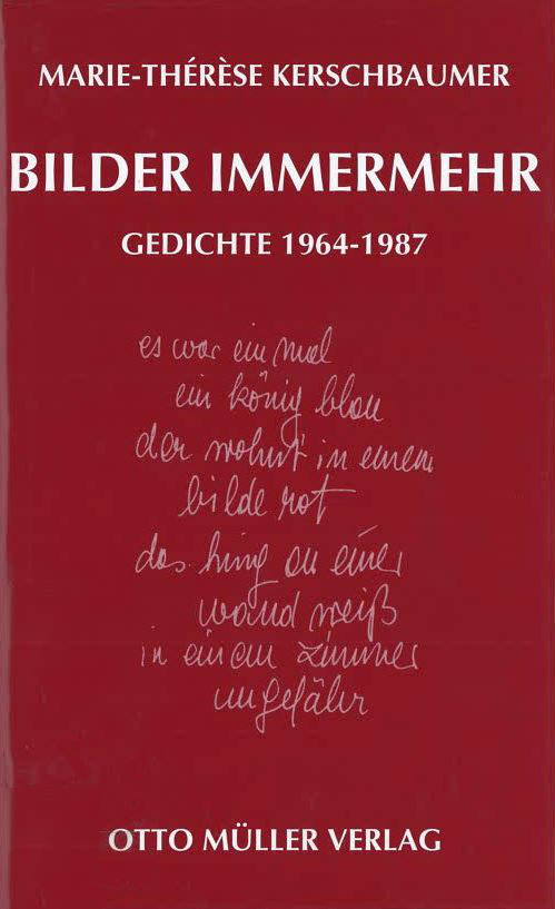Cover Marie-Thérèse Kerschbaumer bilder immermehr, © Otto Müller 1997