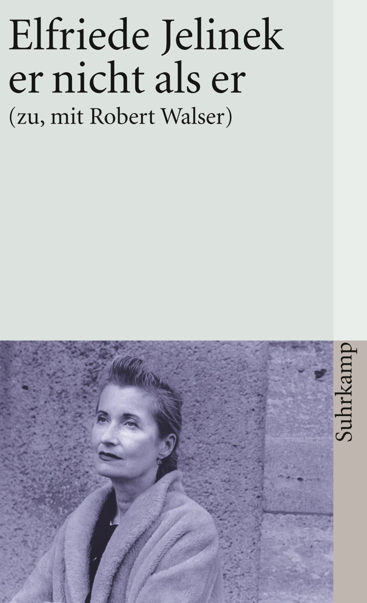 Cover Elfriede Jelinek er nicht als er, © Suhrkamp 1998