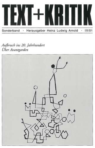 Cover Heinz Ludwig Arnold (Hg.) Aufbruch ins 20. Jahrhundert, © edition text + kritik 2002