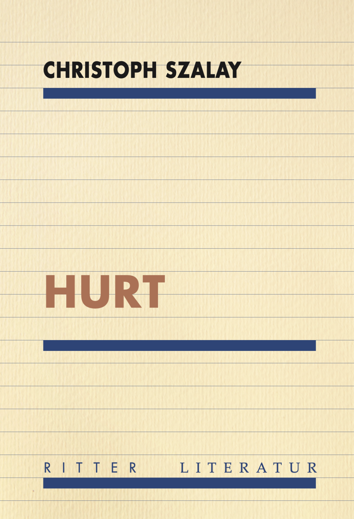 Cover Christoph Szalay Hurt © Ritter Verlag 2024