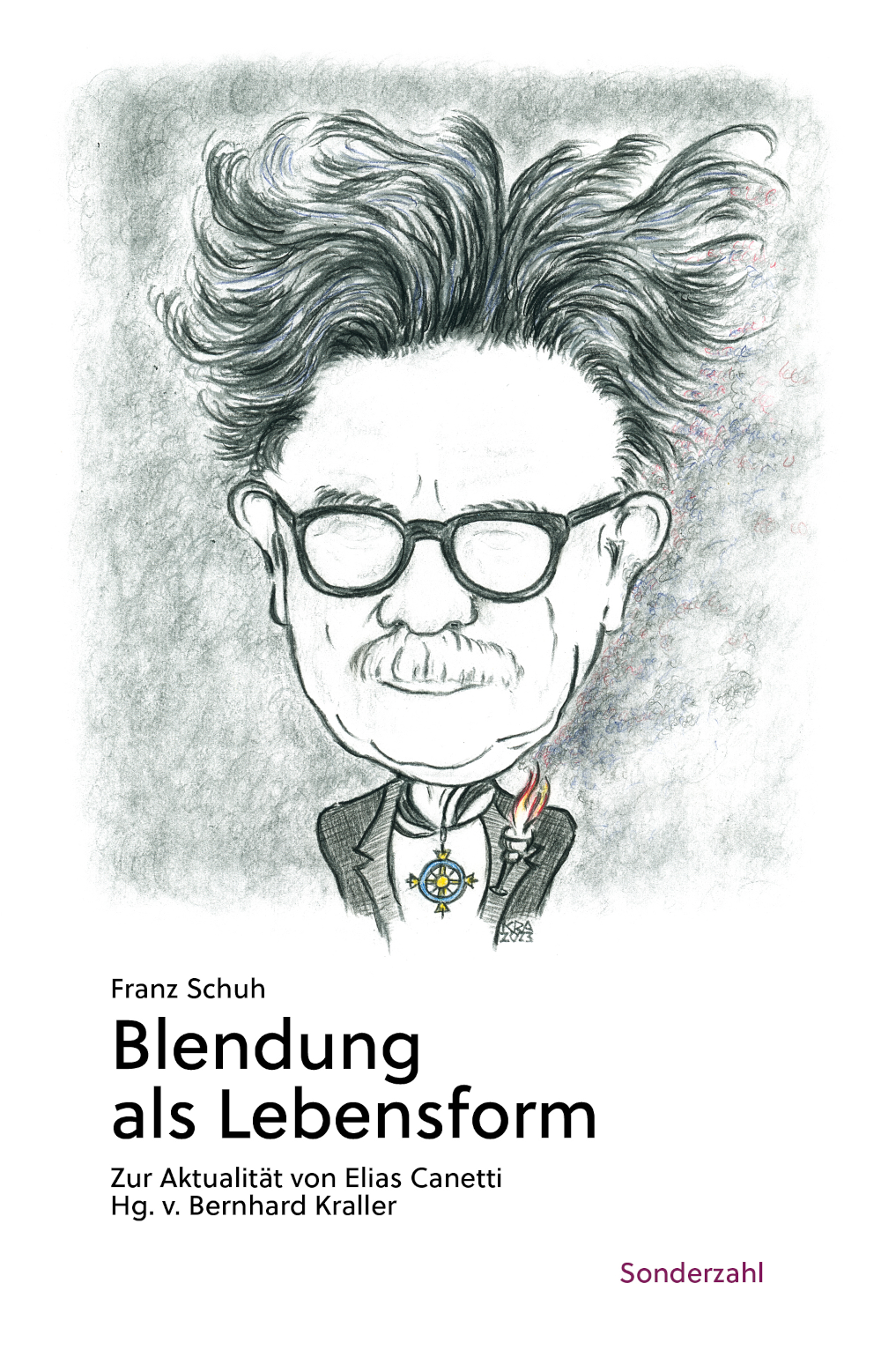Cover Franz Schuh Blendung als Lebensform, © Sonderzahl Verlag 2024