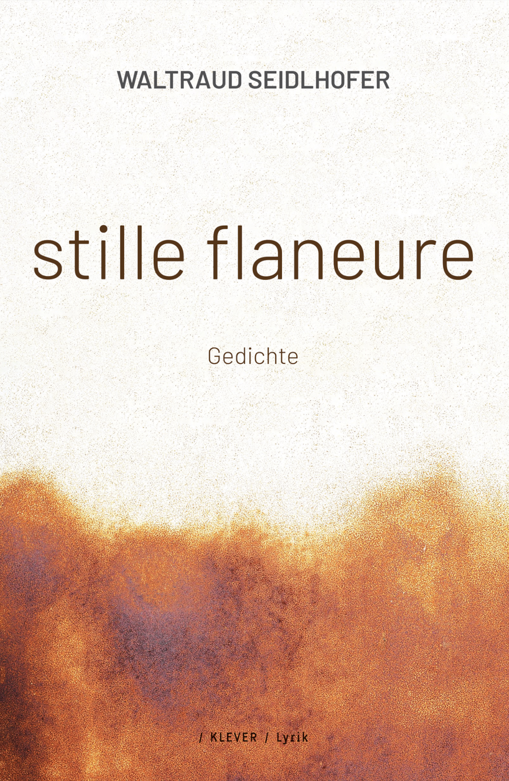 Cover Waltraud Seidlhofer stille flaneure © Klever Verlag 2025
